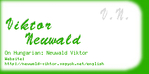 viktor neuwald business card